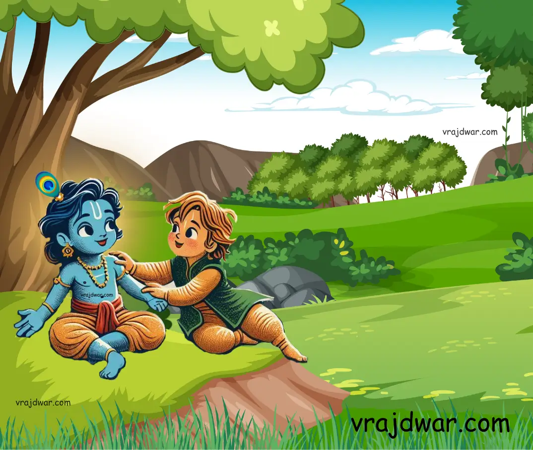 Krishna with kumbhandasji