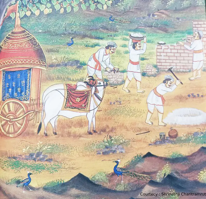 श्रीनाथजी मंदिर निर्माण कार्य 
