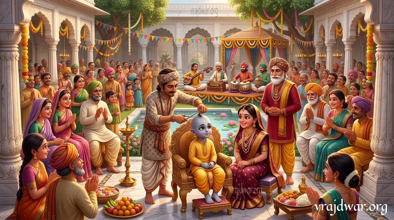 श्रीकृष्ण का मुंडन संस्कार 
