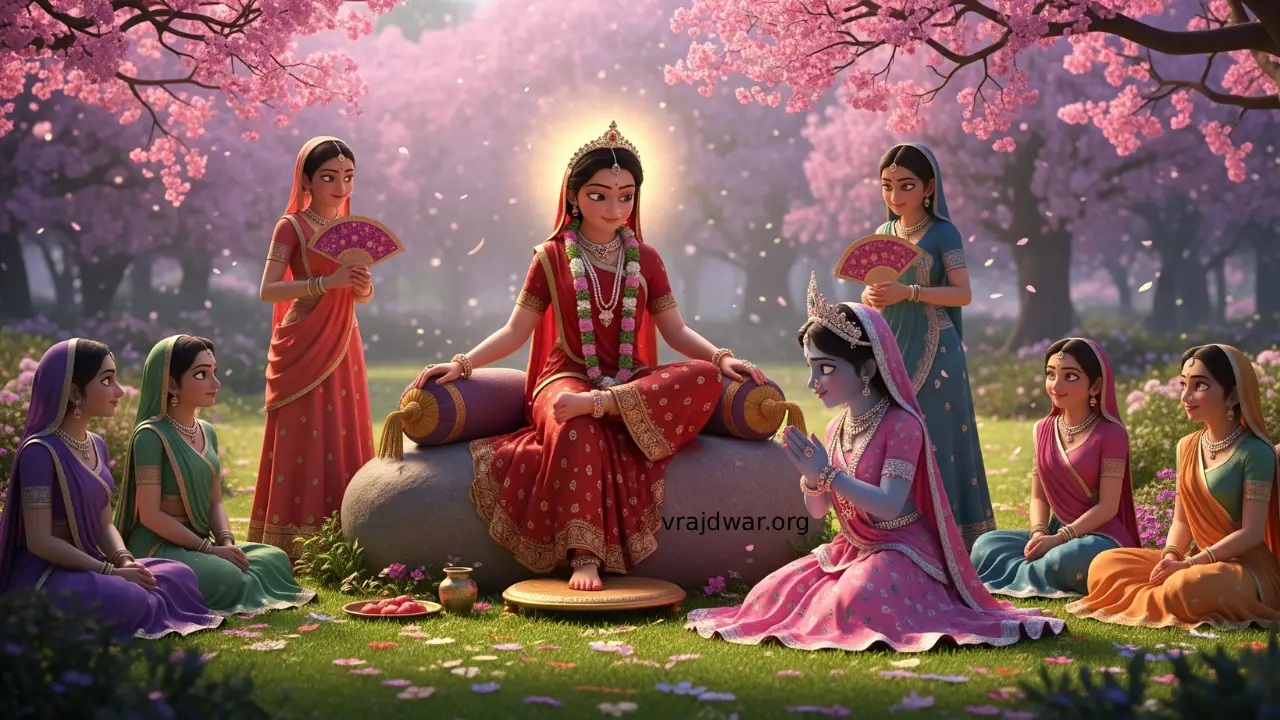 श्री कृष्ण श्यामा सखी लीला | पुष्टिमार्ग सांझी 