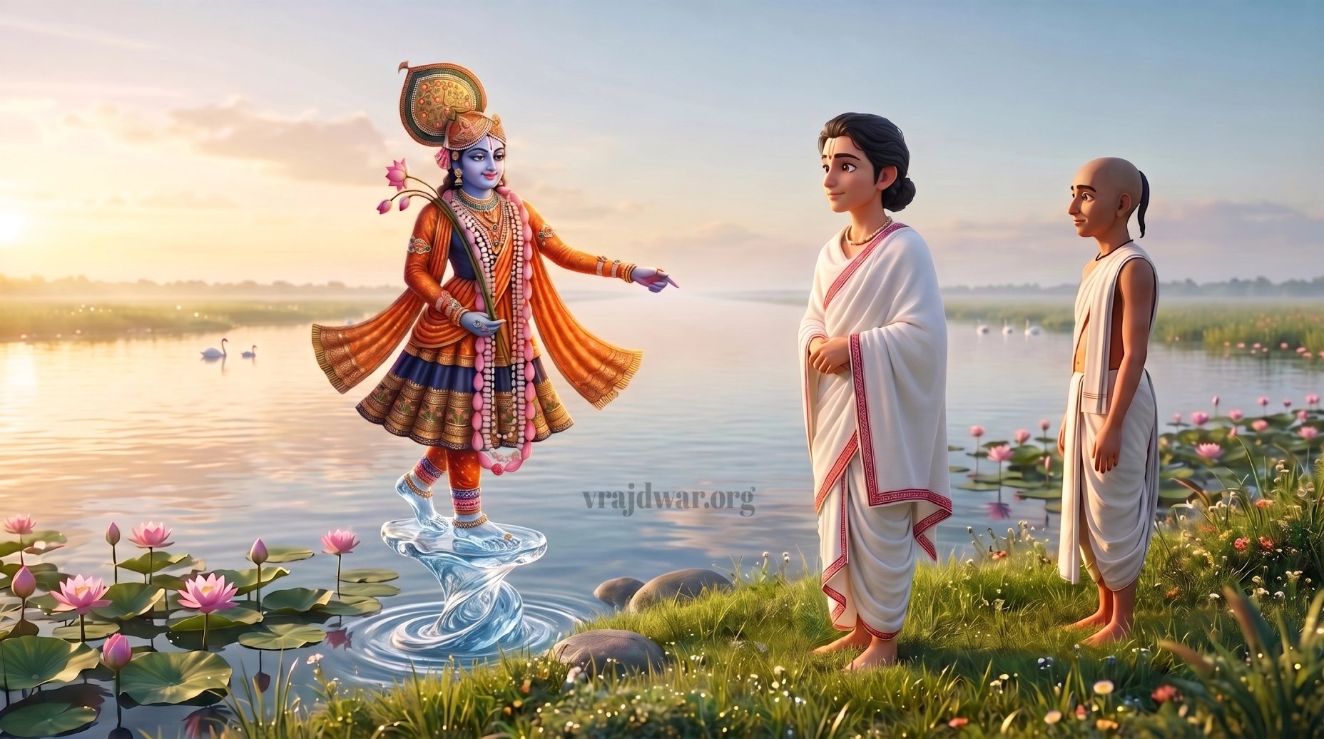 Thakurani Teej pushtimarg Utsav, Thakurani teej Varta Prasang, Thakurani TEEj pushtimarg utsav, thakurani Teej Mahatmya, Thakurani Teej story, Yamunashtak ki rachna, yamunashtak granth ki rachna