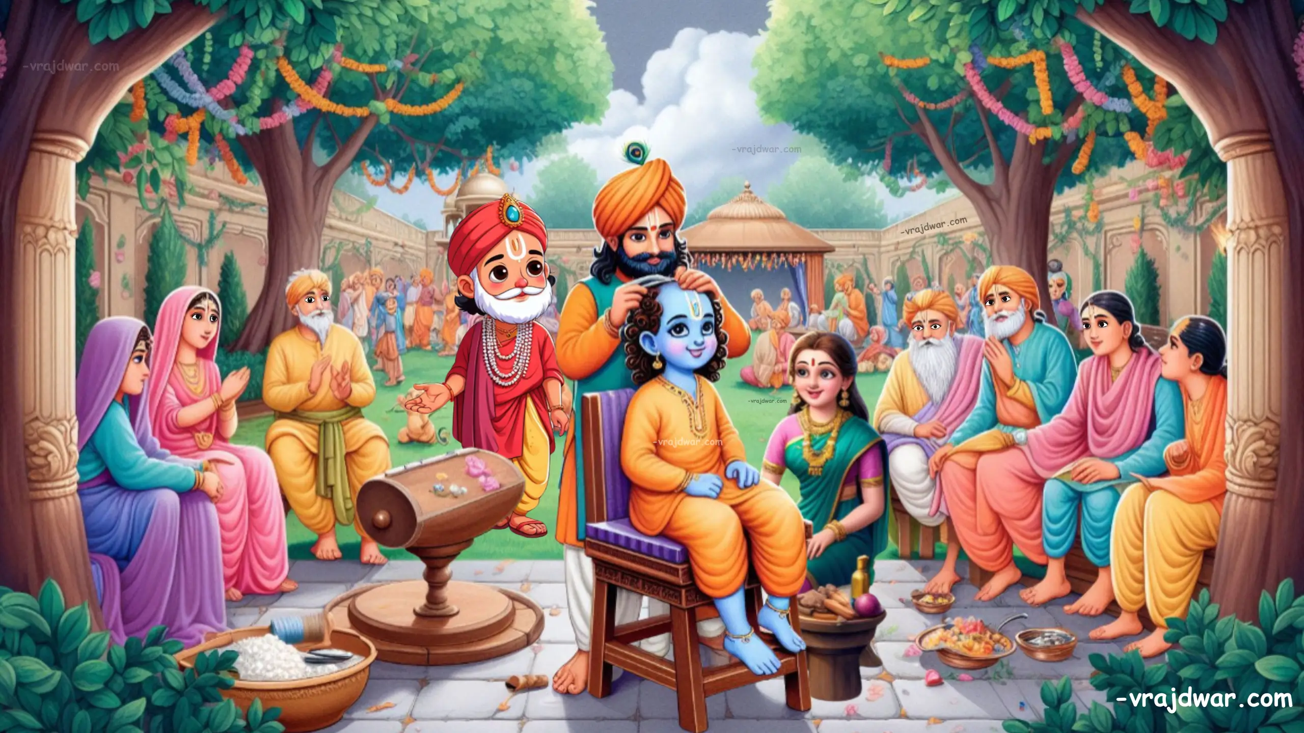 श्रीकृष्ण का मुंडन संस्कार 