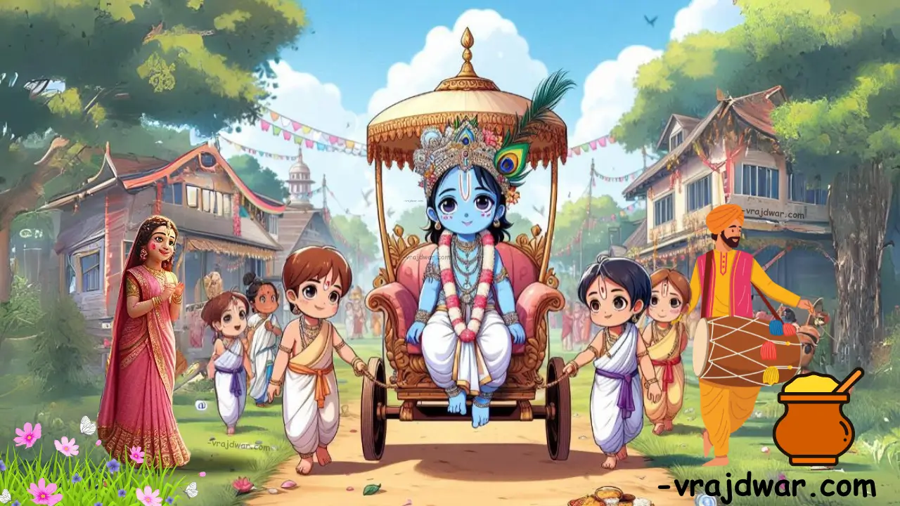 Rathyatra pushtimarg Bal bhav seva rituals रथयात्रा 