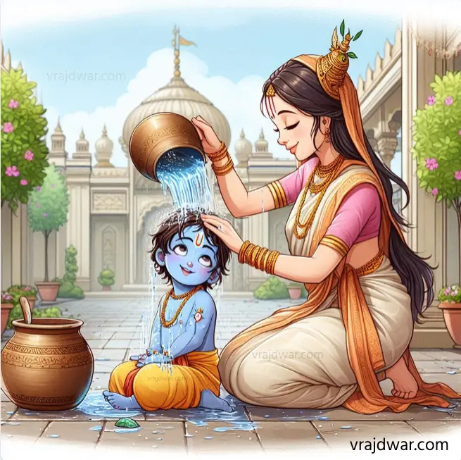 रूप चतुर्दशी अभ्यंग स्नान श्री कृष्ण लीला , રૂપ ચૌદસ અભ્યંગ સ્નાન શ્રી ક્રુષ્ણ લીલા 