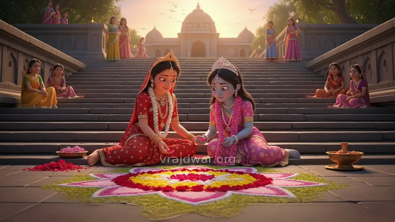 Sanjhi Art Pushtimarg, Lippan art, Sanji, Sanzi, Sanjhi ke pad