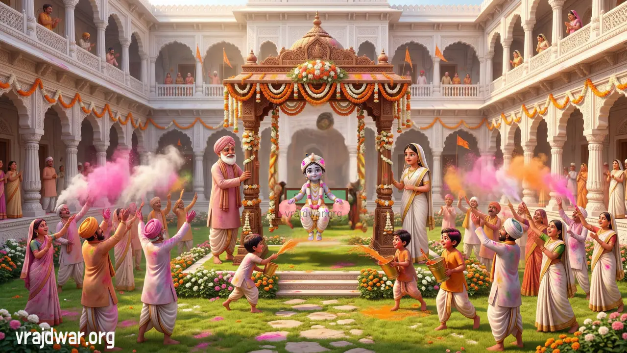 gokul me dol , gokul ki gali me dol, डोलोत्सव - धूलेटी गोकुल 