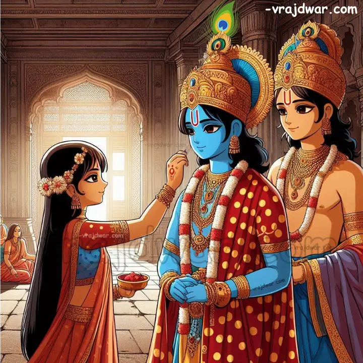 भाई दूज कृष्ण लीला कथा , यम द्वितीय कथा , भाई दूज पूजा विधि , pushtimarg bhai duj yam dwitiya