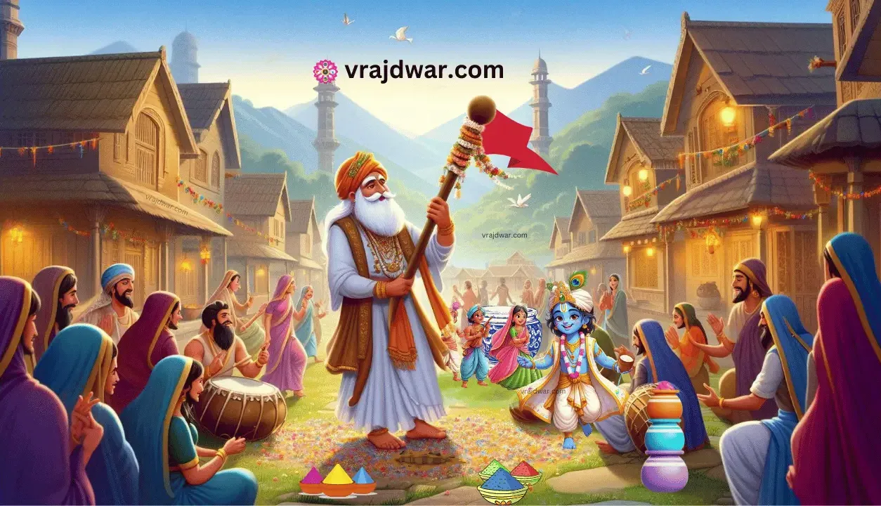 Holi Danda Ropan Pushtimarg , Danda ropni puja , Holi Danda nathdwara , Holi danda ropan