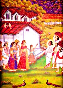 shrinathji charitramrut , pratham milan, pratham milan ki bethak, anyor, sadupande ke ghar bethakji, pratham milan ki mahaprabhuji ki baithakji